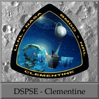000 - Clementine
Description
Clementine was a joint project between the Ballistic Missile Defense Organization (BMDO, nee the Strategic Defense Initiative Organization, or SDIO) and NASA. The objective of the mission was to test sensors and spacecraft components under extended exposure to the space environment and to make scientific observations of the Moon and the near-Earth asteroid 1620 Geographos. The Geographos observations were not made due to a malfunction in the spacecraft. The lunar observations made included imaging at various wavelengths in the visible as well as in ultraviolet and infrared, laser ranging altimetry, gravimetry, and charged particle measurements. These observations were for the purposes of obtaining multi-spectral imaging the entire lunar surface, assessing the surface mineralogy of the Moon and obtaining altimetry from 60N to 60S latitude and gravity data for the near side. There were also plans to image and determine the size, shape, rotational characteristics, surface properties, and cratering statistics of Geographos. Clementine carried 7 distinct experiments on-board: a UV/Visible Camera, a Near Infrared Camera, a Long Wavelength Infrared Camera, a High Resolution Camera, two Star Tracker Cameras, a Laser Altimeter, and a Charged Particle Telescope. The S-band transmitter was used for communications, tracking, and the gravimetry experiment. 

Spacecraft and Subsystems 

The spacecraft was an octagonal prism 1.88 meters high and 1.14 m across with two solar panels protruding on opposite sides parallel to the axis of the prism. A high-gain fixed dish antenna was at one end of the prism, and the 489 N thruster at the other end. The sensor openings were all located together on one of the eight panels, 90 degrees from the solar panels, and protected in flight by a single sensor cover. The spacecraft propulsion system consisted of a nonpropellant hydrazine system for attitude control and a bipropellant nitrogen tetraoxide and monomethyl hydrazine system for the maneuvers in space. The bipropellant system had a total capability of about 1900 m/s with about 550 m/s required for lunar insertion and 540 m/s for lunar departure. Attitude control was achieved with 12 small attitude control jets, two star tracker cameras, and two inertial measurement units. The spacecraft was three-axis stabilized in lunar orbit via reaction wheels with a precision of 0.05 Deg. in control and 0.03 Deg. in knowledge. Power was provided by gimbaled, single axis, GaAs/Ge solar panels which charged a 15 amp-hour, 47-w hr/Kg Nihau (Ni-H) common pressure vessel battery. Spacecraft data processing was performed using a MIL-STD-1750A computer (1.7 million instructions per second) for savemode, attitude control, and housekeeping operations, a RISC 32-bit processor (18 million ips) for image processing and autonomous operations, and an image compression system provided by the French Space Agency CNES. A data handling unit sequenced the cameras, operated the image compression system, and directed the data flow. Data was stored in a 2 Gbit dynamic solid state data recorder. 

Mission Profile 

The mission had two phases. After two Earth flybys, lunar insertion was achieved approximately one month after launch. Lunar mapping took place over approximately two months, in two parts. The first part consisted of a five hour elliptical polar orbit with a periapsis of about 400 Km at 30 degrees south latitude and an apoapsis of 8300 Km. Each orbit consisted of an 80 minute lunar mapping phase near periapsis and 139 minutes of downlink at apoapsis. After one month of mapping the orbit was rotated to a periapsis at 30 degrees north latitude, where it remained for one more month. This allowed global imaging and altimetry coverage from 60 degrees south to 60 degrees north, over a total of 300 orbits. After a lunar/Earth transfer and two more Earth flybys, the spacecraft was to head for Geographos, arriving three months later for a flyby, with a nominal approach closer than 100 Km. Unfortunately, on May 7, 1994, after the first Earth transfer orbit, a malfunction aboard the craft caused one of the attitude control thrusters to fire for 11 minutes, using up its fuel supply and causing Clementine to spin at 80 rpm. Under these conditions, the asteroid flyby could not yield useful results, so the spacecraft was put into a geocentric orbit passing through the Van Allen radiation belts to test the various components on board. The mission ended in June 1994 when the power level onboard dropped to a point where the telemetry from the spacecraft was no longer intelligible.

Parole chiave: The Official Clementine "Patch"