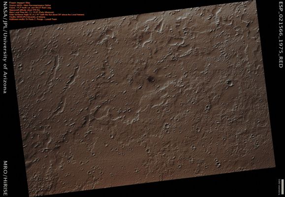 Fresh Impact Site (Natural Colors; credits for the additional process. and color.: Dr Paolo C. Fienga - Lunexit Team)
nessun commento
Parole chiave: Mars from orbit - Craters - Unnamed Fresh Crater