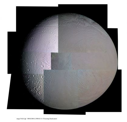 Enceladus (an Image-Mosaic in Natural Colors; credits for the additional process. and color.: Dr Marco Faccin - Lunexit Team)
nessun commento
Parole chiave: Saturnian Moons - Enceladus