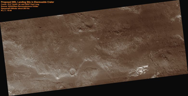 Proposed MSL Site in Eberswalde Crater
nessun commento
Parole chiave: Mars from orbit - Craters - Eberswalde