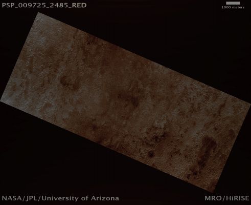 Phoenix Landing Site (possible True Colors; credits: Lunar Explorer Italia)
Mars Local Time: 14:48 (early afternoon)
Coord. (centered): 68,2° North Lat. and 234,3° East Long.
Spacecraft altitude: 324,1 Km (such as about 202,6 miles) 
Original image scale range: 32,4 cm/pixel (with 1 x 1 binning) so objects ~97 cm across are resolved 
Map projected scale: 25 cm/pixel 
Map projection: EQUIRECTANGULAR 
Emission Angle: 15,6° 
Phase Angle: 66,9°
Solar Incidence Angle: 53° (meaning that the Sun is about 37° above the Local Horizon)
Solar Longitude: 116,6° (Northern Summer)
Credits: NASA/JPL/University of Arizona
Additional process. and coloring: Lunar Explorer Italia
Parole chiave: Mars from orbit - Vastitas Borealis