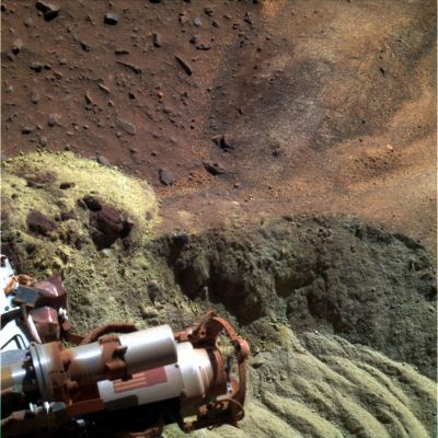 Possible Sulphur-rich Sub-Surface near Spirit - Sol 2185 (Natural Colors; credits: Dr Gianluigi Barca - Lunexit Team)
nessun commento
Parole chiave: Martian Surface - possible Sulphur-rich Ground 